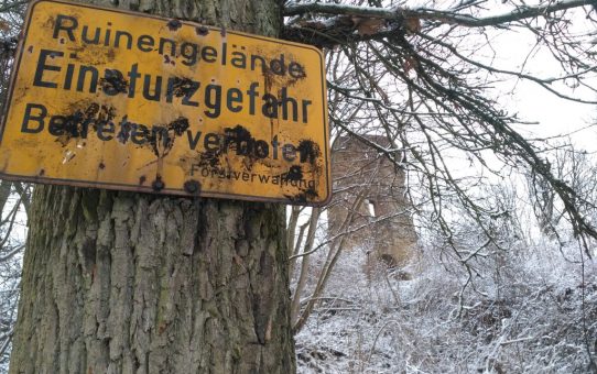 Wandern Iphofen - Ruine Speckfeld