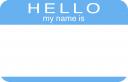 Hello My Name Is - blau